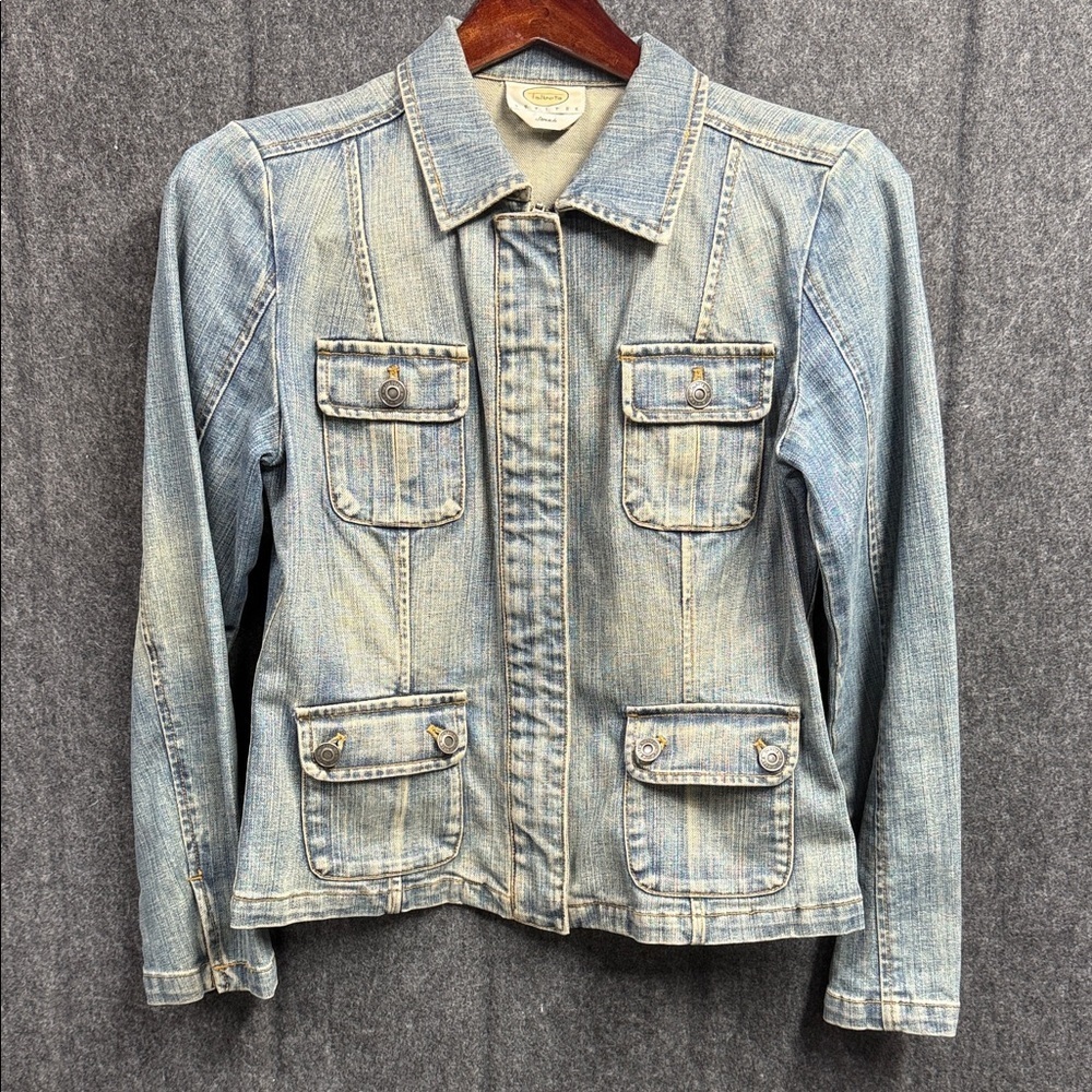 Talbots Classic Light Blue Jean Jacket